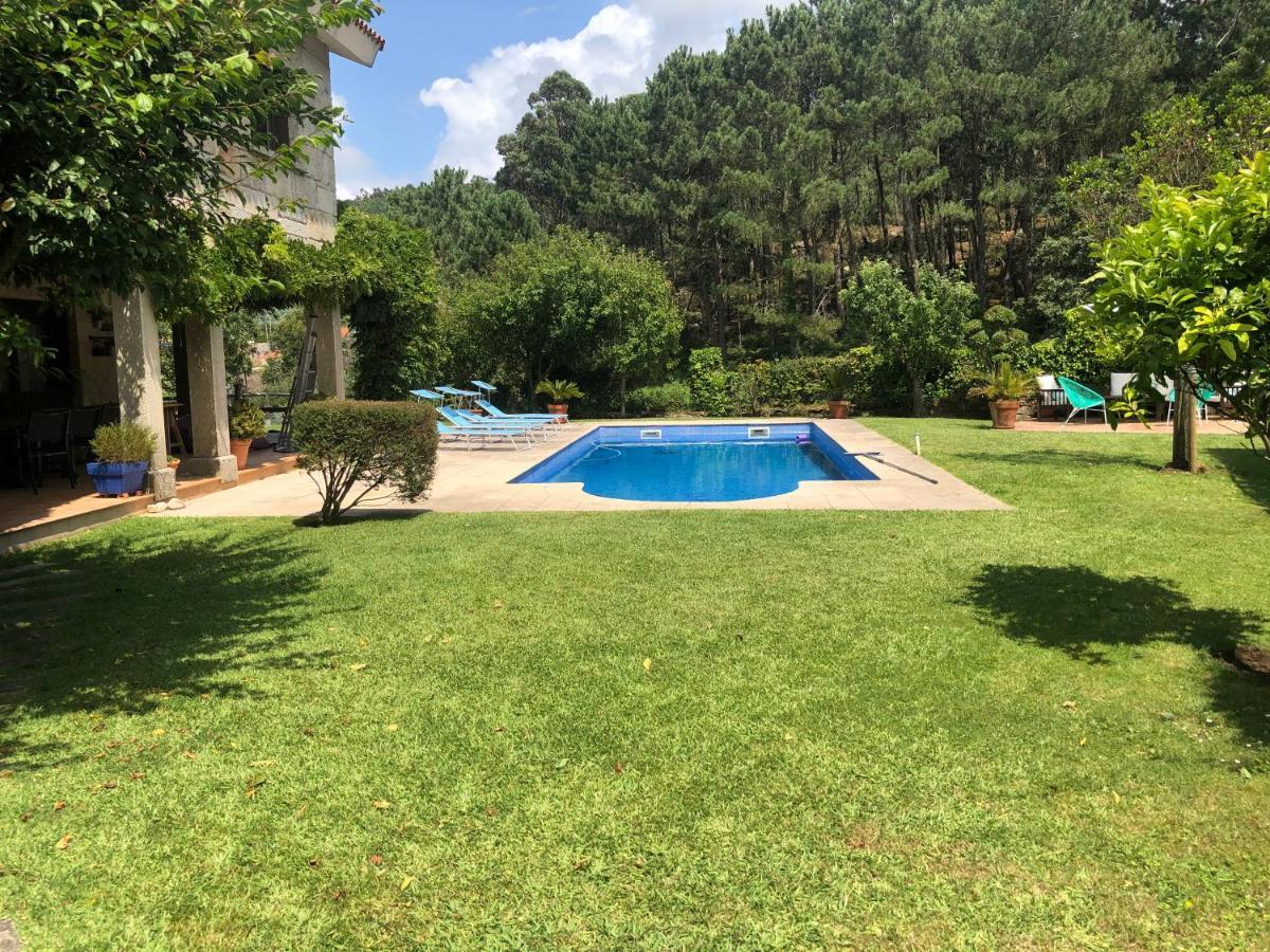 Casa Da Lomba Piscina Y Vistas Al Mar En Baiona Villa Eksteriør bilde