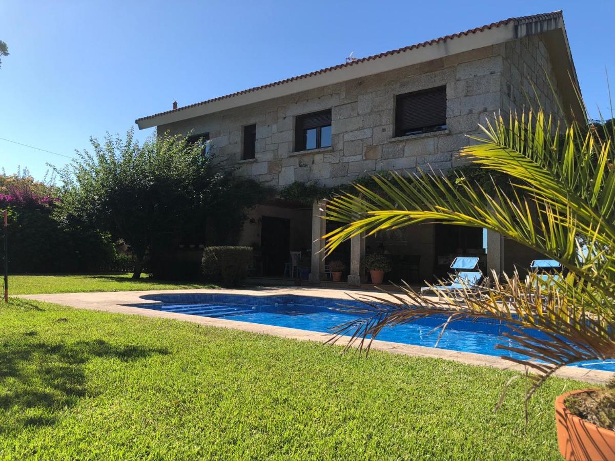 Casa Da Lomba Piscina Y Vistas Al Mar En Baiona Villa Eksteriør bilde