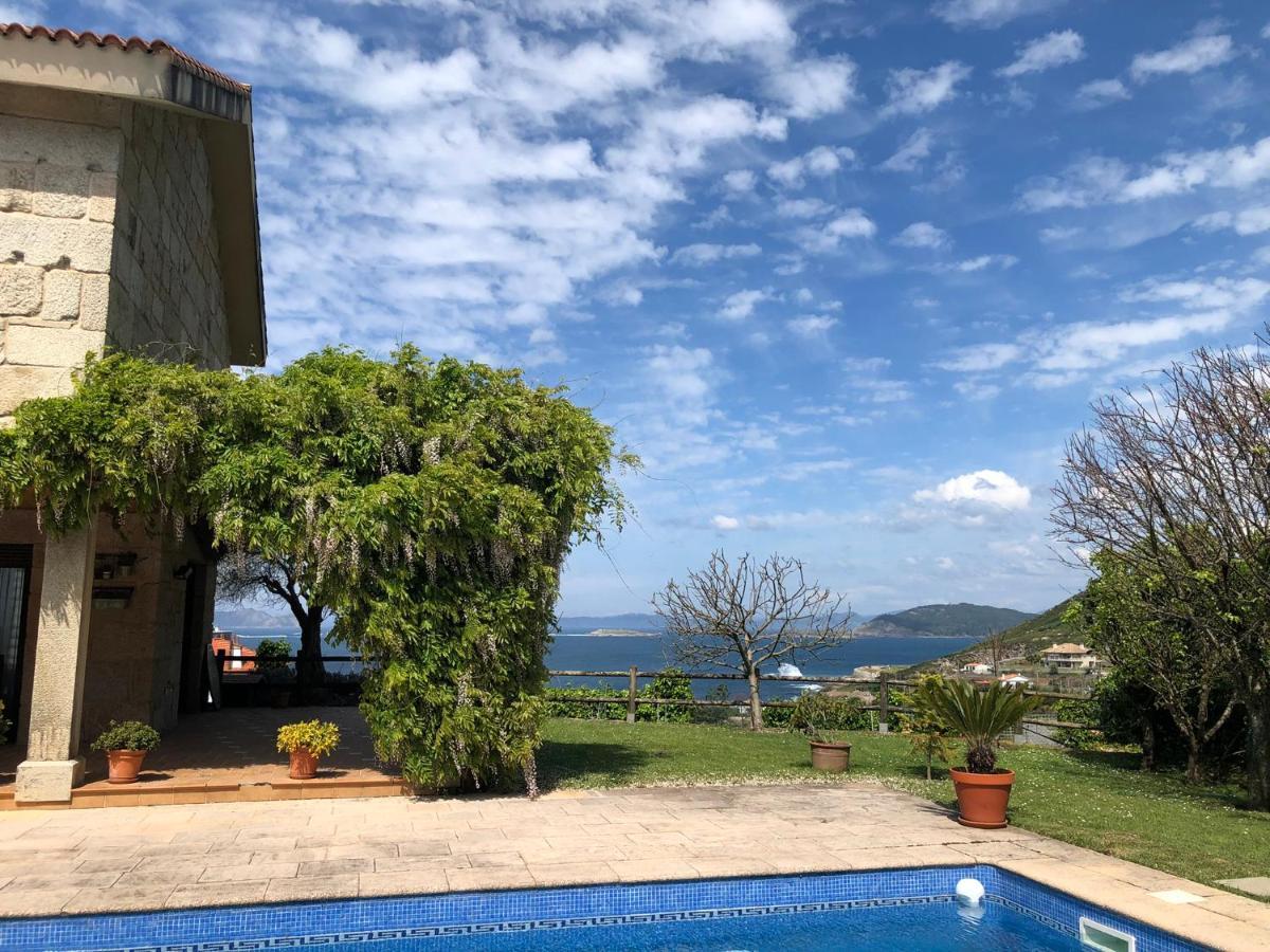 Casa Da Lomba Piscina Y Vistas Al Mar En Baiona Villa Eksteriør bilde