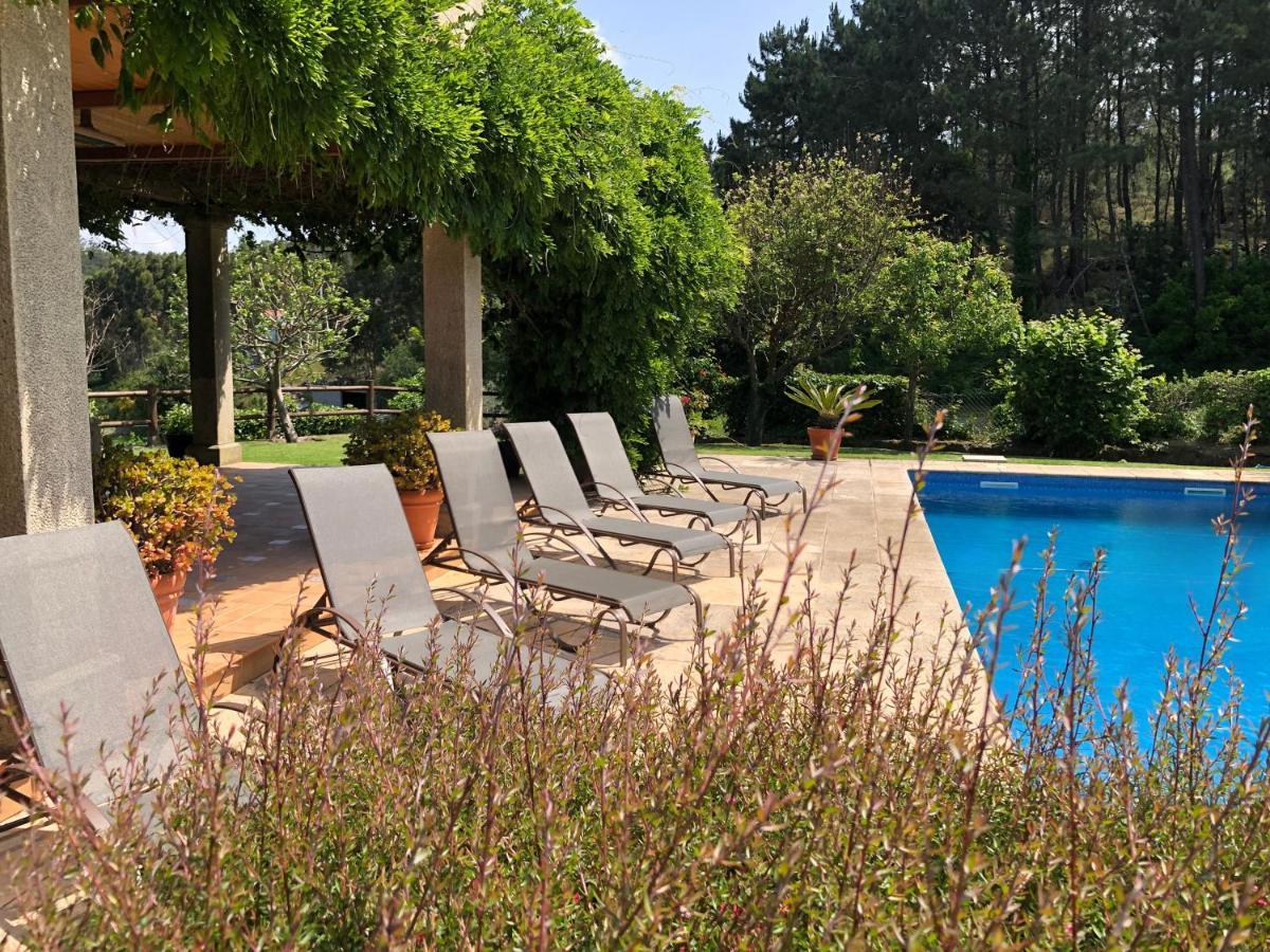 Casa Da Lomba Piscina Y Vistas Al Mar En Baiona Villa Eksteriør bilde