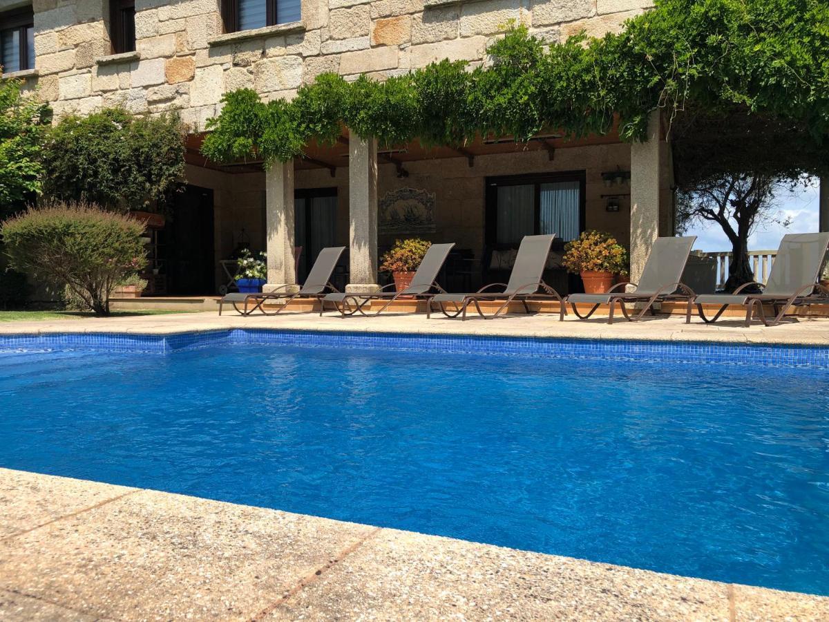 Casa Da Lomba Piscina Y Vistas Al Mar En Baiona Villa Eksteriør bilde