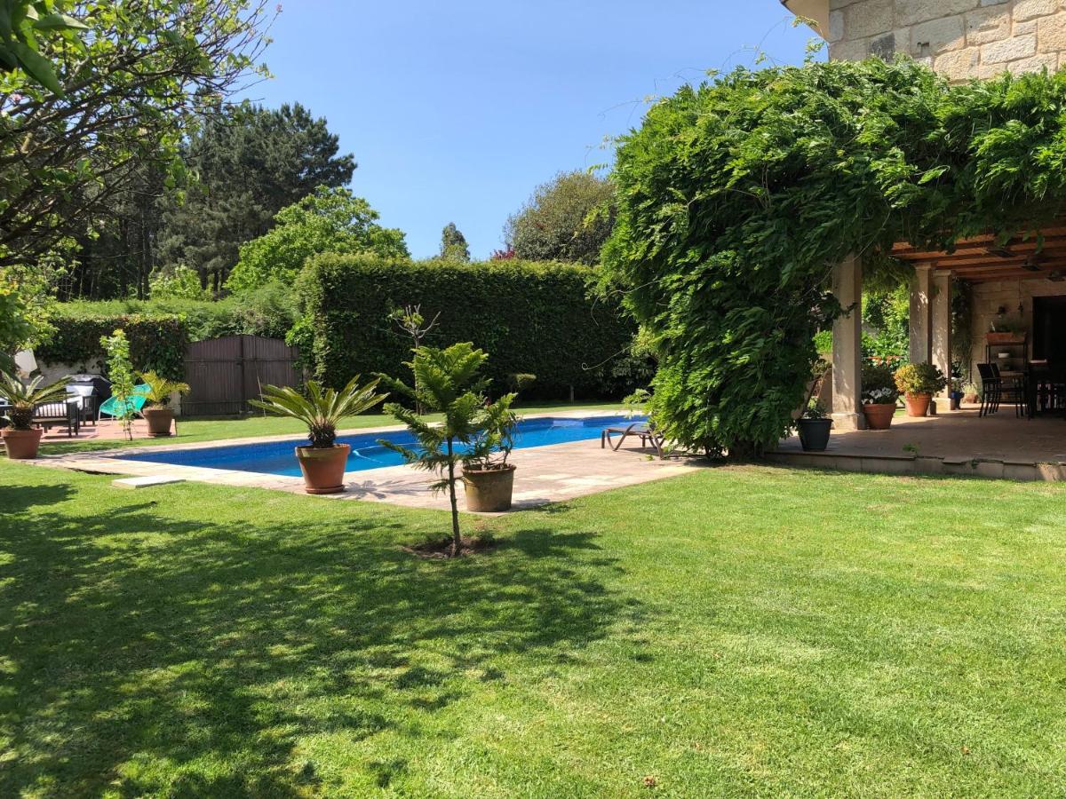 Casa Da Lomba Piscina Y Vistas Al Mar En Baiona Villa Eksteriør bilde