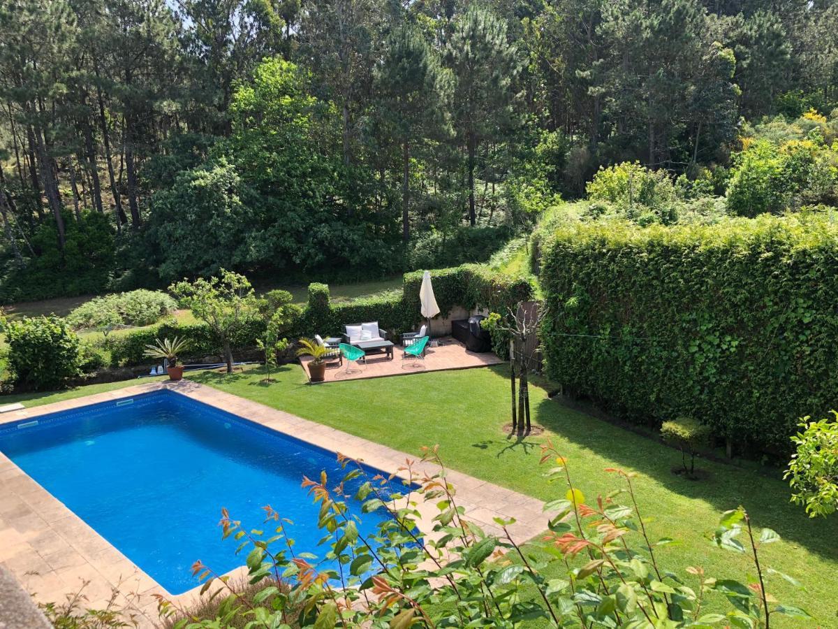 Casa Da Lomba Piscina Y Vistas Al Mar En Baiona Villa Eksteriør bilde