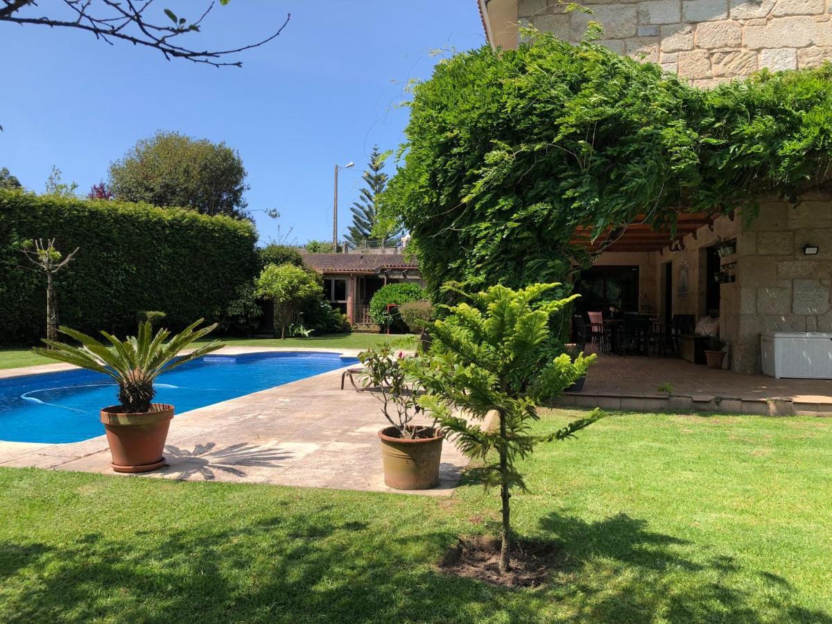 Casa Da Lomba Piscina Y Vistas Al Mar En Baiona Villa Eksteriør bilde